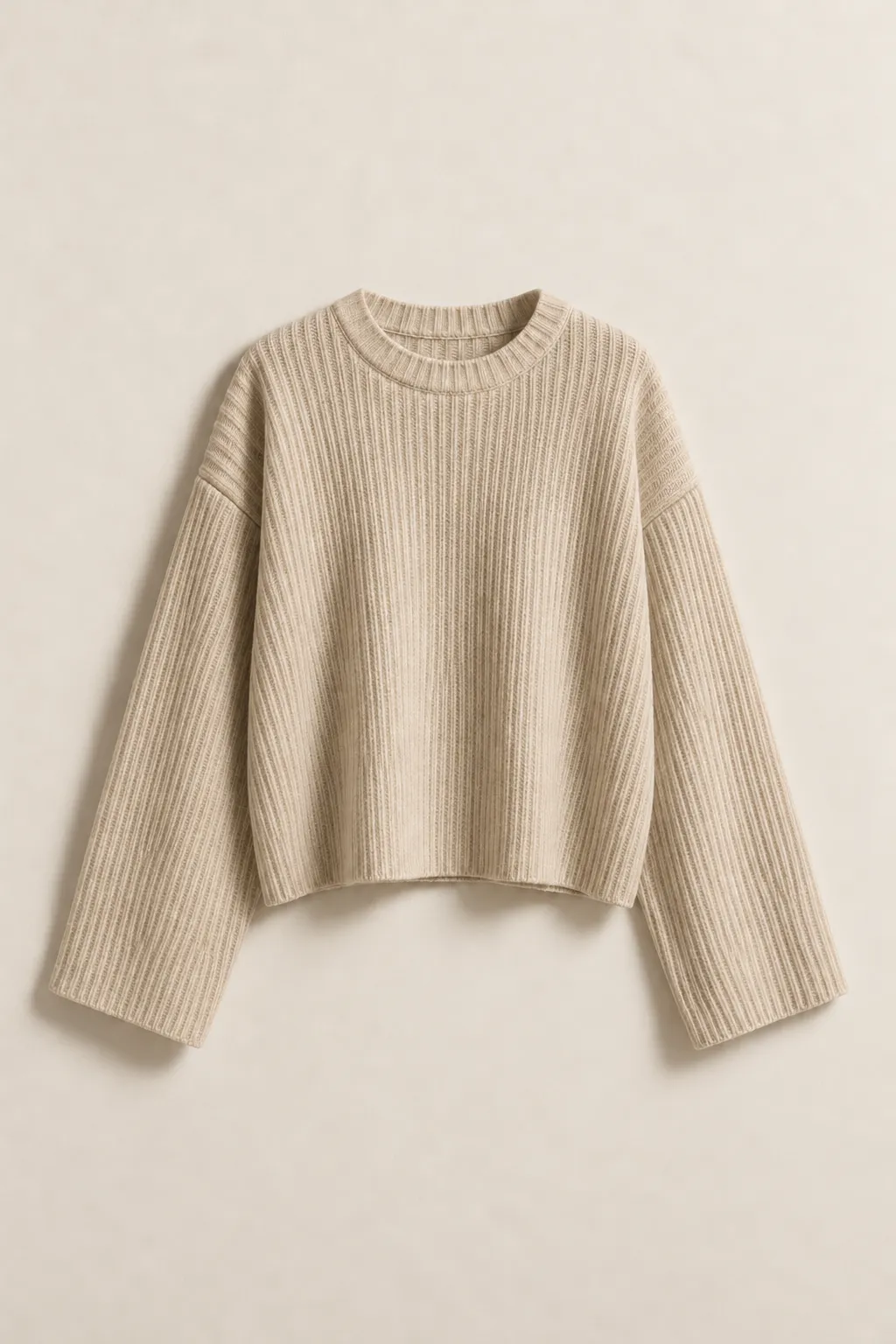 Maglia a costine, sabbia